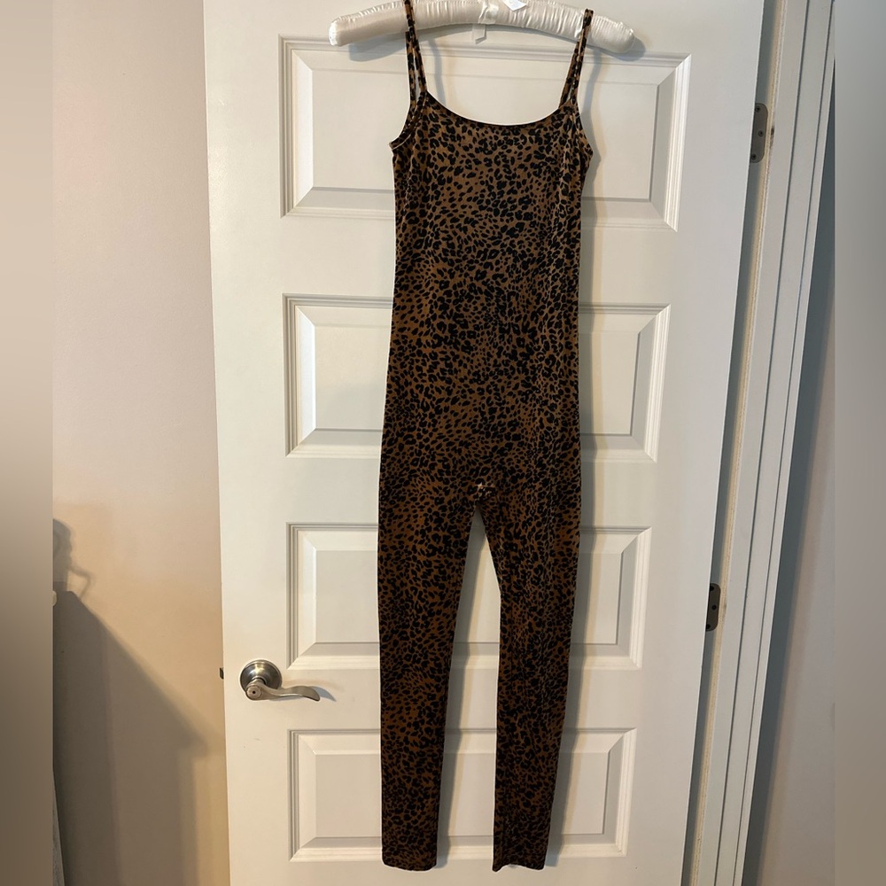 Velour Animal Print Jumper M